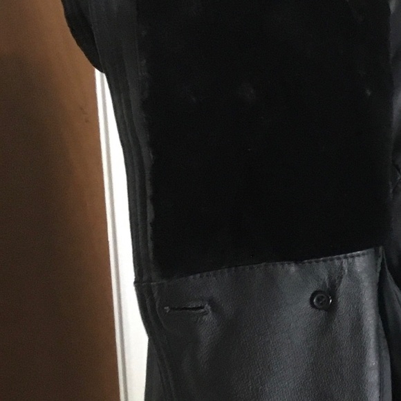 HP- DONNA PELLE LONG VINTAGE TIMELESS BLACK LEATHER TRENCH COAT/WITH HOOD/SZ S - Picture 10 of 16